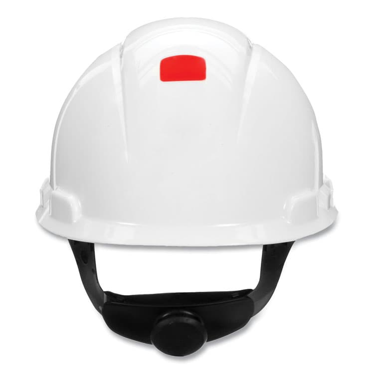 3M/COMMERCIAL TAPE DIV. SecureFit Hard Hat with Uvicator, Four-Point Ratchet Suspension, White (MMMH701SFRUV)