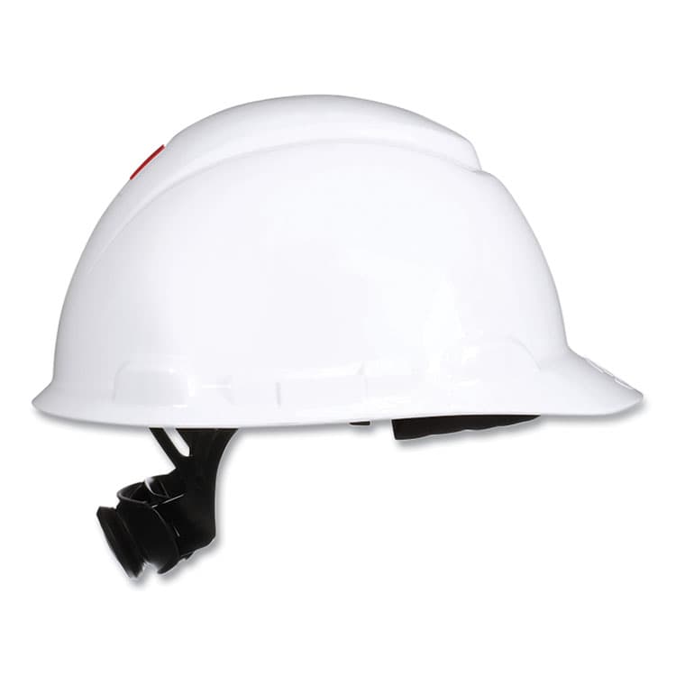 3M/COMMERCIAL TAPE DIV. SecureFit Hard Hat with Uvicator, Four-Point Ratchet Suspension, White (MMMH701SFRUV) thumbnail 4