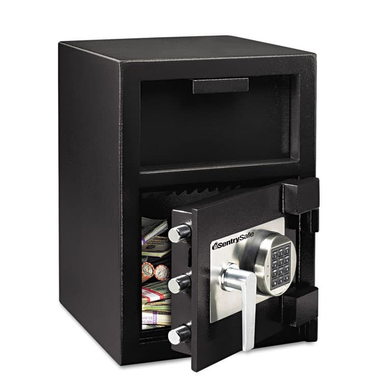 SENTRY Digital Depository Safe, Extra Large, 1.3 cu ft, 14w x 15.6d x 24h, Black (SENDH109E)