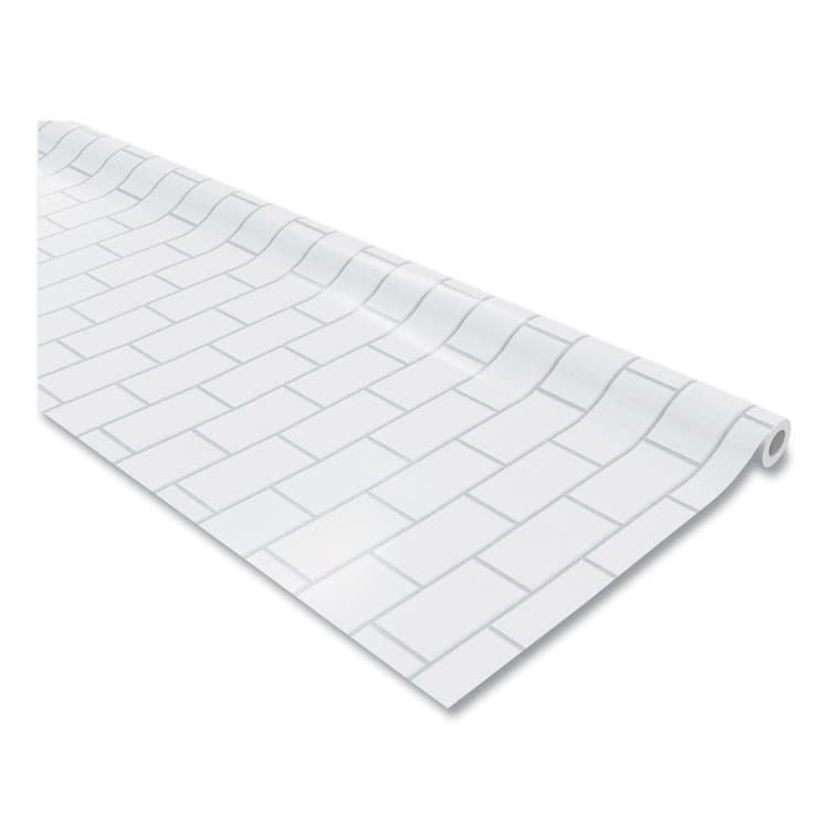 PACON CORPORATION Fadeless Paper Roll, 50 lb Bond Weight, 48 x 50 ft, White Subway Tile (PAC57505) thumbnail 2