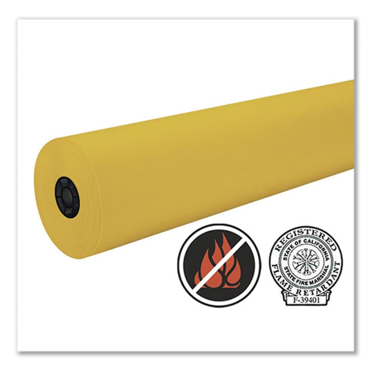 PACON CORPORATION Decorol Flame Retardant Art Rolls, 40 lb Cover Weight, 36 x 1,000 ft, Gold (PAC101211) thumbnail 2