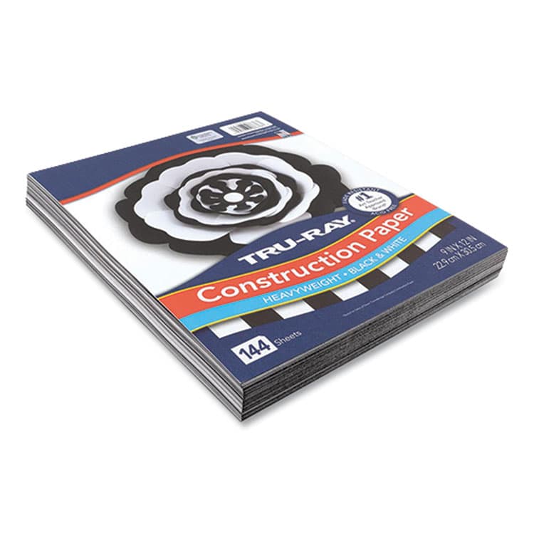 PACON CORPORATION Tru-Ray Construction Paper, 76 lb Text Weight, 9 x 12, Assorted Colors, 144/Pack (PACP6676) thumbnail 2