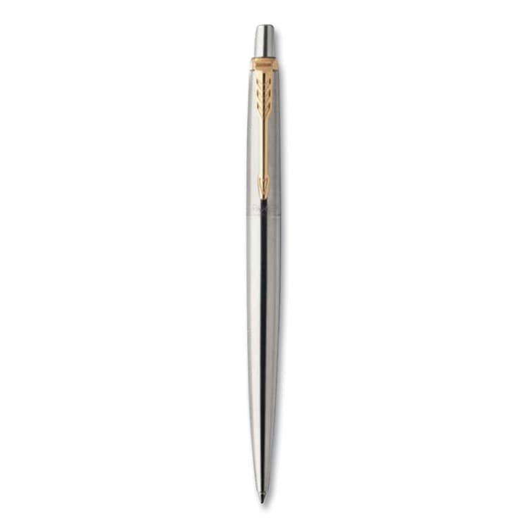 SANFORD Jotter Rollerball Pen, Retractable, Medium 0.7 mm, Black Ink, Stainless Steel Barrel (PAR2020672) thumbnail 2