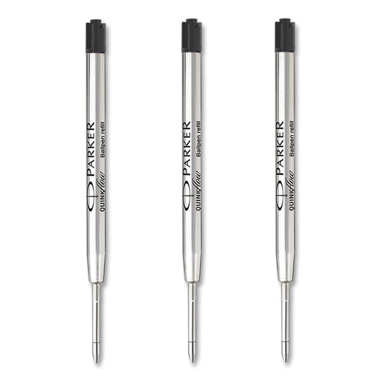 SANFORD Quinkflow Refill for Parker Ballpoint Pen, Medium Tip, Black Ink, 3/Pack (PAR2119151) thumbnail 2