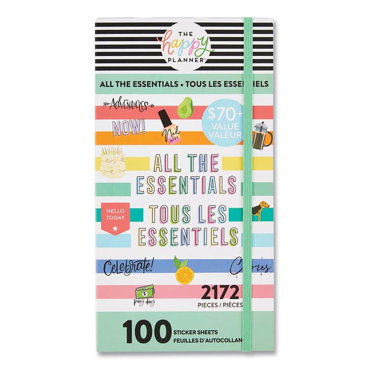 ME & MY BIG IDEAS, All the Essentials Mega Value Pack Stickers, Decorative and Productivity Stickers, Assorted Sizes and Colors, 2,172/Pack (THLSP1H100005)