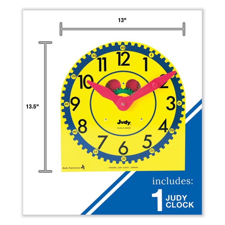 CARSON-DELLOSA EDUCATION Large Judy Clock, Grades K to 4 (CDP0768223199) thumbnail 3