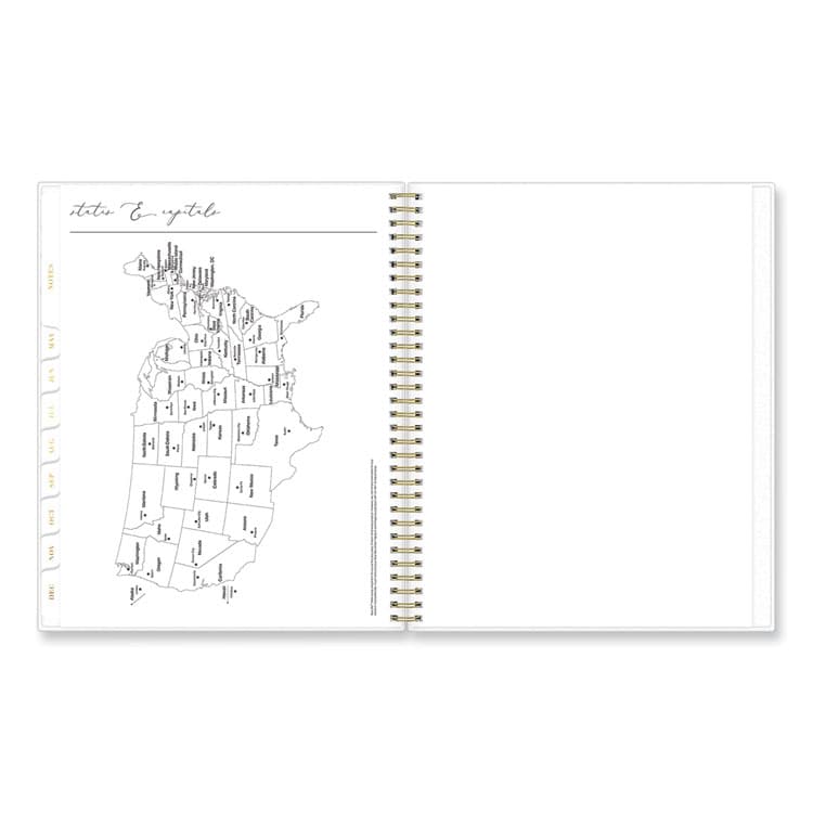 BLUE SKY Life Note-It Leah Weekly/Monthly Notes Planner, Floral Artwork, 11 x 8.5, Gray/Pink/White Cover, 12-Month (Jan to Dec): 2026 (BLS139479) thumbnail 2