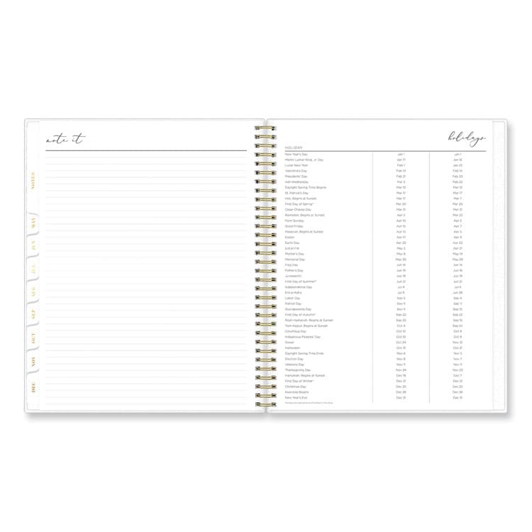 BLUE SKY Life Note-It Leah Weekly/Monthly Notes Planner, Floral Artwork, 11 x 8.5, Gray/Pink/White Cover, 12-Month (Jan to Dec): 2026 (BLS139479) thumbnail 4