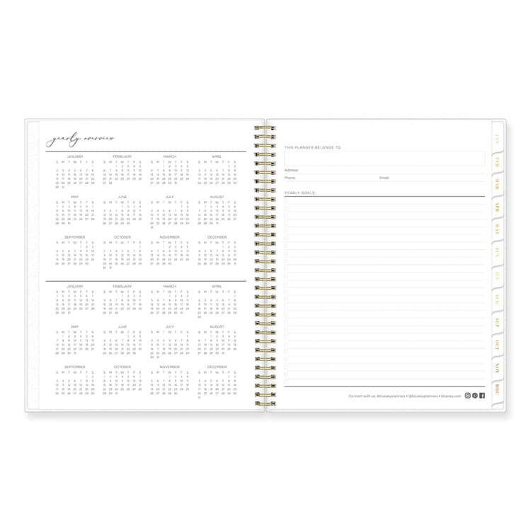 BLUE SKY Life Note-It Leah Weekly/Monthly Notes Planner, Floral Artwork, 11 x 8.5, Gray/Pink/White Cover, 12-Month (Jan to Dec): 2026 (BLS139479) thumbnail 3