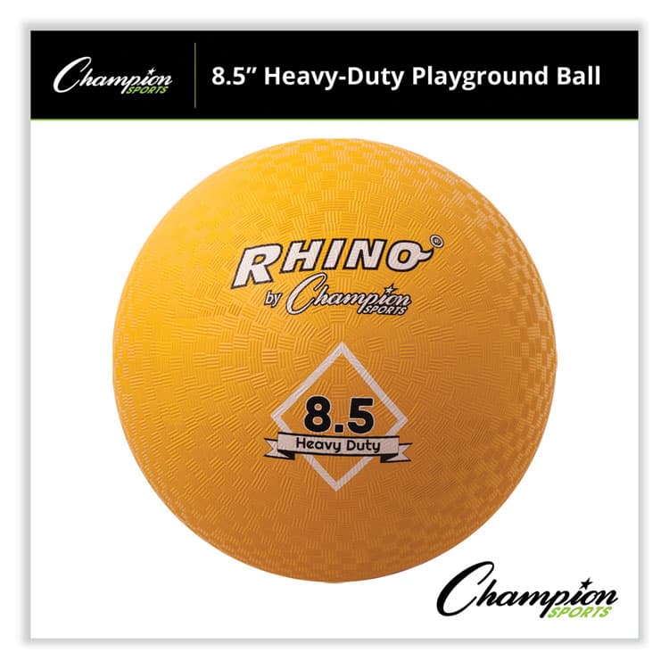 CHAMPION SPORT Heavy Duty Playground Ball, 8.5" Diameter, Yellow (CSIPG85HD) thumbnail 4