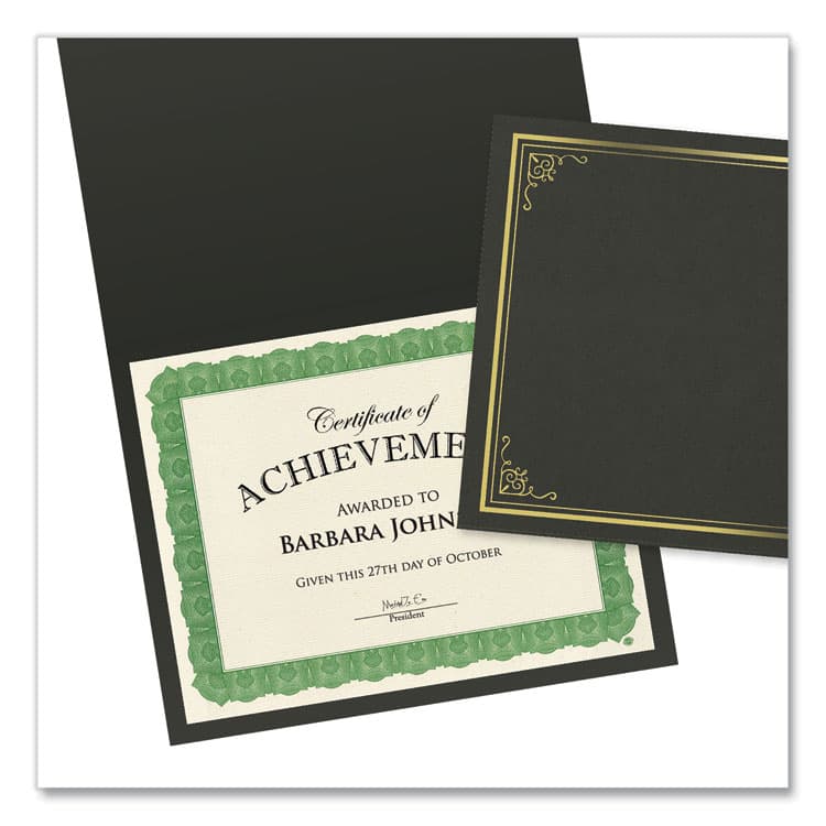 GEOGRAPHICS Award Certificates, 8.5 x 11, Natural with Green Braided Border, 15/Pack (GEO49016) thumbnail 2