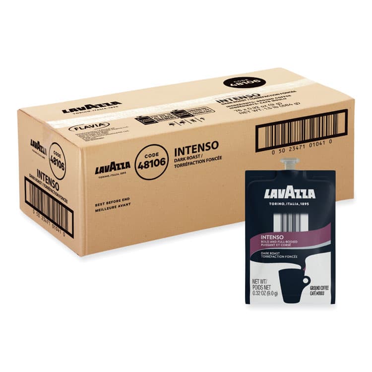 LAVAZZA FLAVIA Coffee Freshpacks, Intenso Dark Roast, 85/Carton (LAVMDR00276)