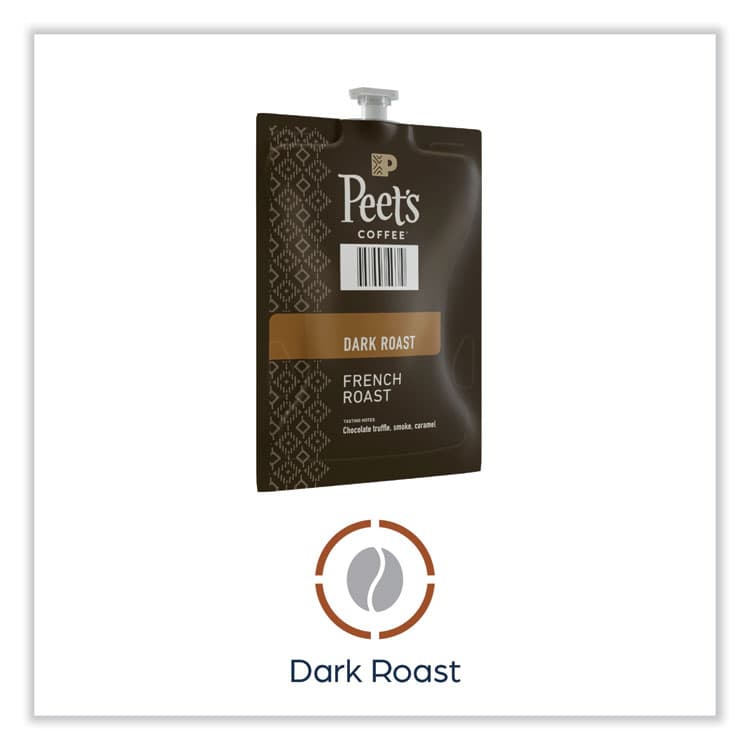 PEETS FLAVIA Ground Coffee Freshpacks, French Roast, 76/Carton (PEELPC00263) thumbnail 2