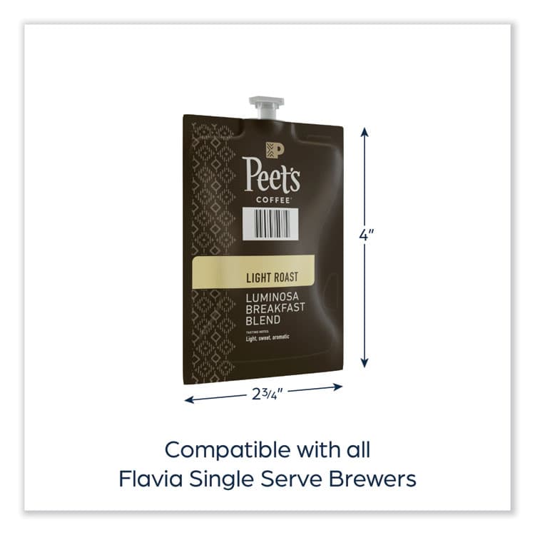 PEETS FLAVIA Ground Coffee Freshpacks, Colombia Luminosa, 76/Carton (PEELPC00264) thumbnail 4