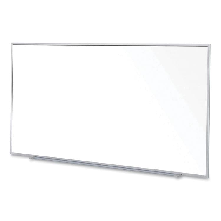 GHENT MANUFACTURING, Magnetic Porcelain Whiteboard with Aluminum Frame, 120.59" x 60.47", White Surface, Satin Aluminum Frame (GHEM1P5104) thumbnail 2