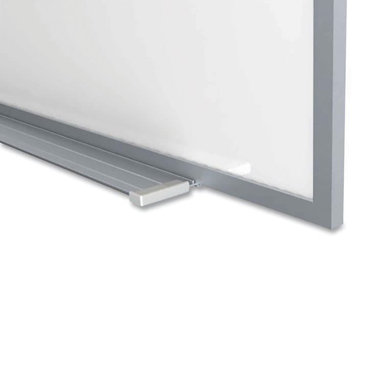 GHENT MANUFACTURING, Magnetic Porcelain Whiteboard with Aluminum Frame, 144.59" x 60.47", White Surface, Satin Aluminum Frame (GHEM1P5124) thumbnail 2