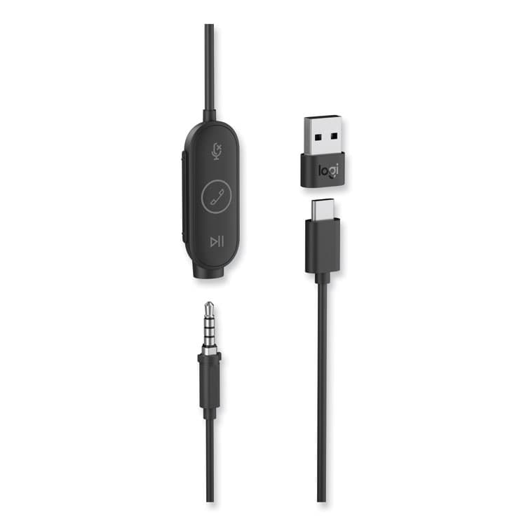 LOGITECH, . Zone Wired Earbuds UC, Graphite (LOG981001012) thumbnail 3