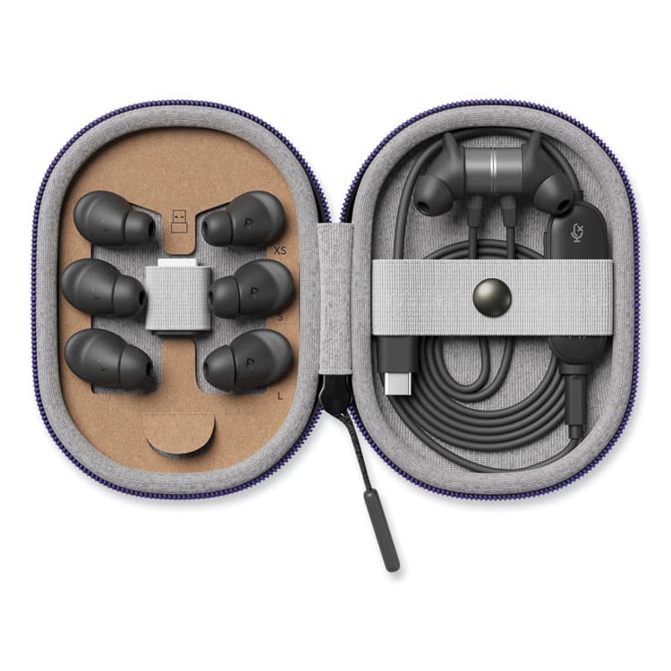 LOGITECH, . Zone Wired Earbuds Teams, Graphite (LOG981001008) thumbnail 4