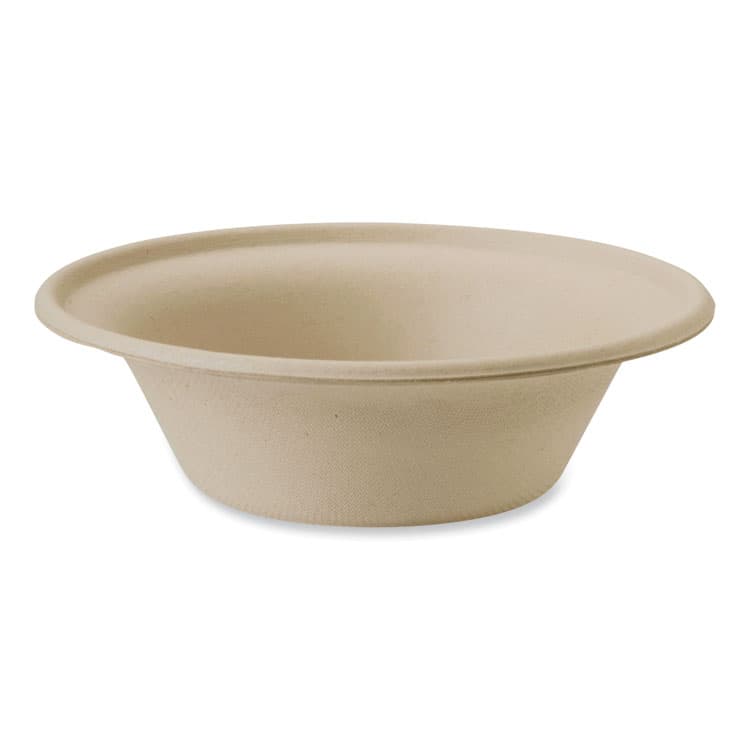 WORLD CENTRIC Fiber Bowls, 11.5 oz, 6 x 6 x 1.7, Natural, Paper, 1,000/Carton (WORBOSCU11LFP)