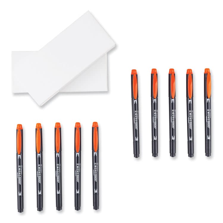 AMERICAN TOMBOW . Edge Highlighters, Red Ink, Chisel/Bullet Tip, Red Barrel, 10/Box (TOM56412) thumbnail 3