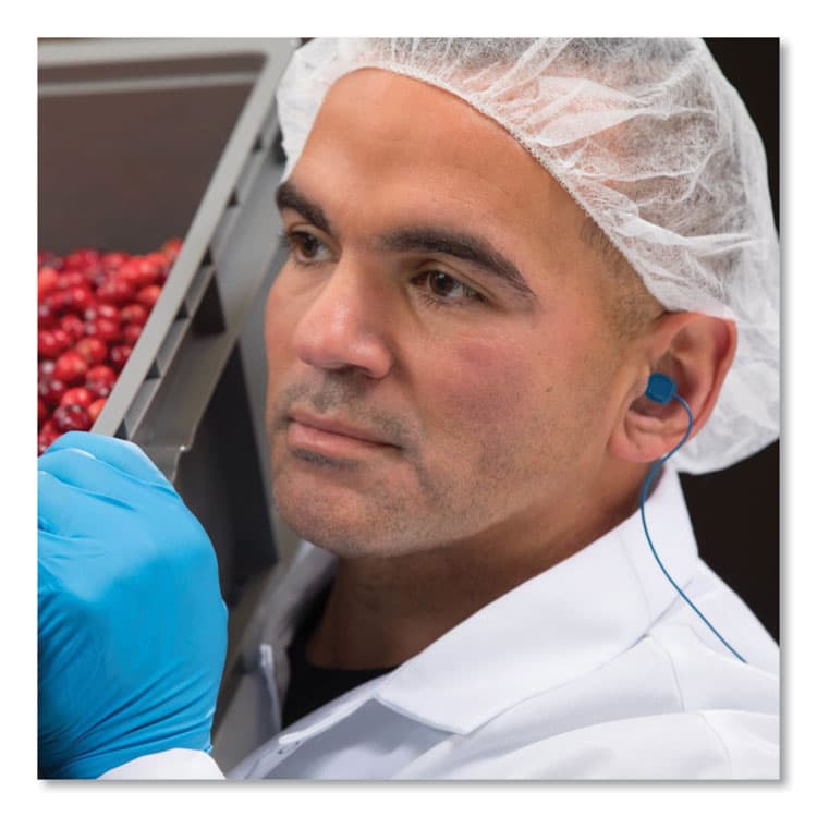 HONEYWELL ENVIRONMENTAL TrustFit Trak Detectable Reusable Corded Foam Earplugs, One Size Fits Most, 29 dB NRR, Blue, 1,000/Carton (HOWTFTPOD30) thumbnail 2