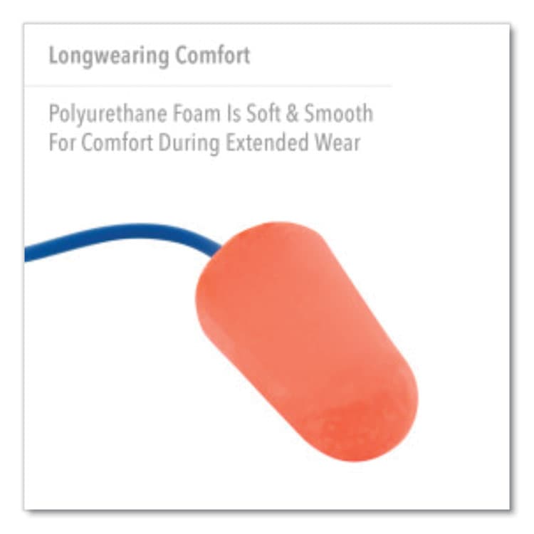 HONEYWELL ENVIRONMENTAL X-TREME Corded Disposable Earplugs, Corded, One Size Fits Most, 32 dB, Orange, 1,000/Carton (HOWXTR30) thumbnail 3