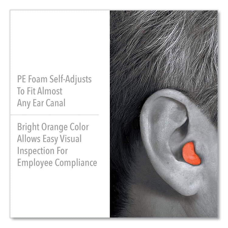 HONEYWELL ENVIRONMENTAL X-TREME Uncorded Disposable Earplugs, Uncorded, One Size Fits Most, 32 dB, Orange, 2,000/Carton (HOWXTR1) thumbnail 4