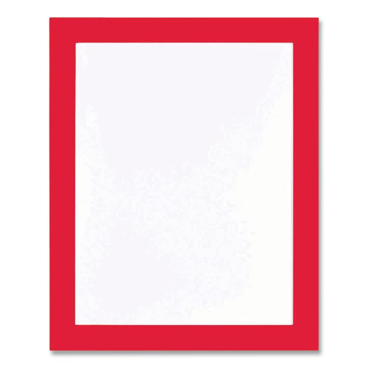 DEFLECTO CORPORATION Self Adhesive Sign Holders, 11 x 17 Insert, Clear with Red Border, 2/Pack (DEF68886R)