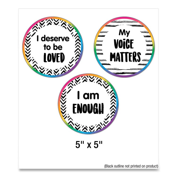 CARSON-DELLOSA EDUCATION Motivational Bulletin Board Sets, Affirmation Station, 13.8" x 16", Multicolor, 32/Set (CDP110569) thumbnail 2