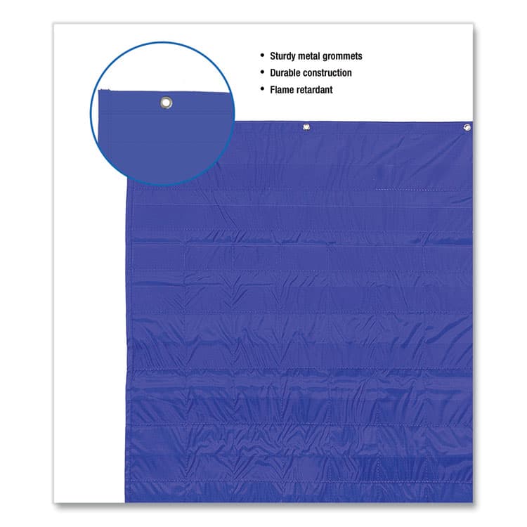 CARSON-DELLOSA EDUCATION Complete Calendar and Weather Pocket Chart, 51 Pockets, 26 x 37.25, Blue (CDP158003) thumbnail 3