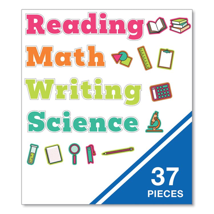 CARSON-DELLOSA EDUCATION Wall Signs for Core Subjects, Core Subjects, Assorted Sizes, Multicolor, 37/Set (CDP110570) thumbnail 3