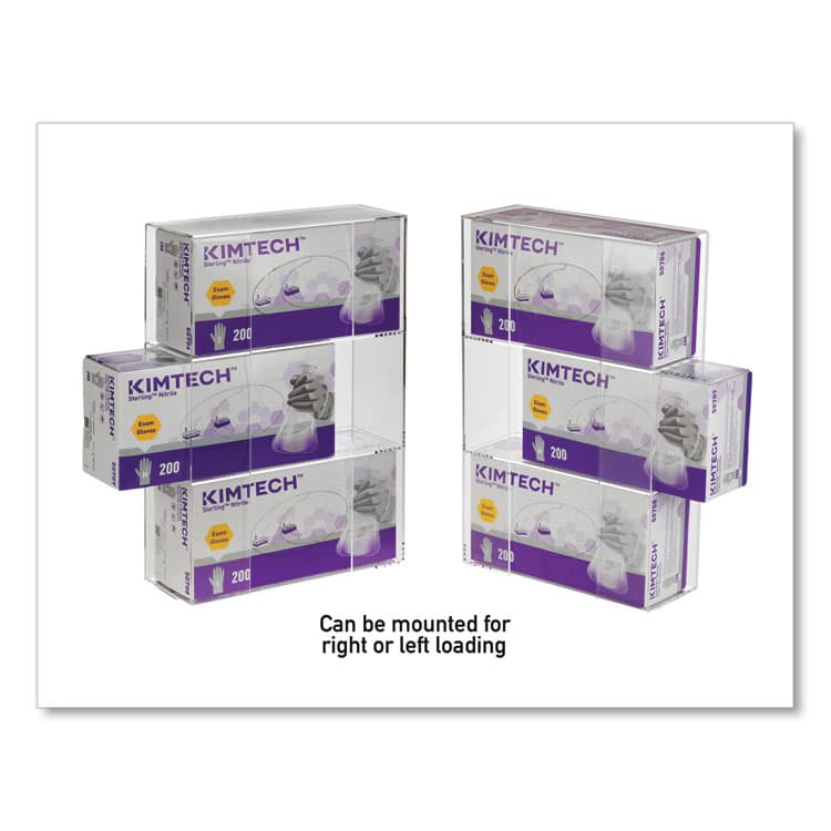 KANTEK . Triple Glove Dispenser, 10 x 4 x 16, Clear (KTKAH135) thumbnail 3