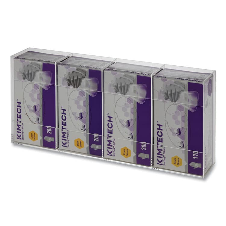 KANTEK . Quad Glove Dispenser, 10.5 x 4 x 21.25, Clear (KTKAH145) thumbnail 4