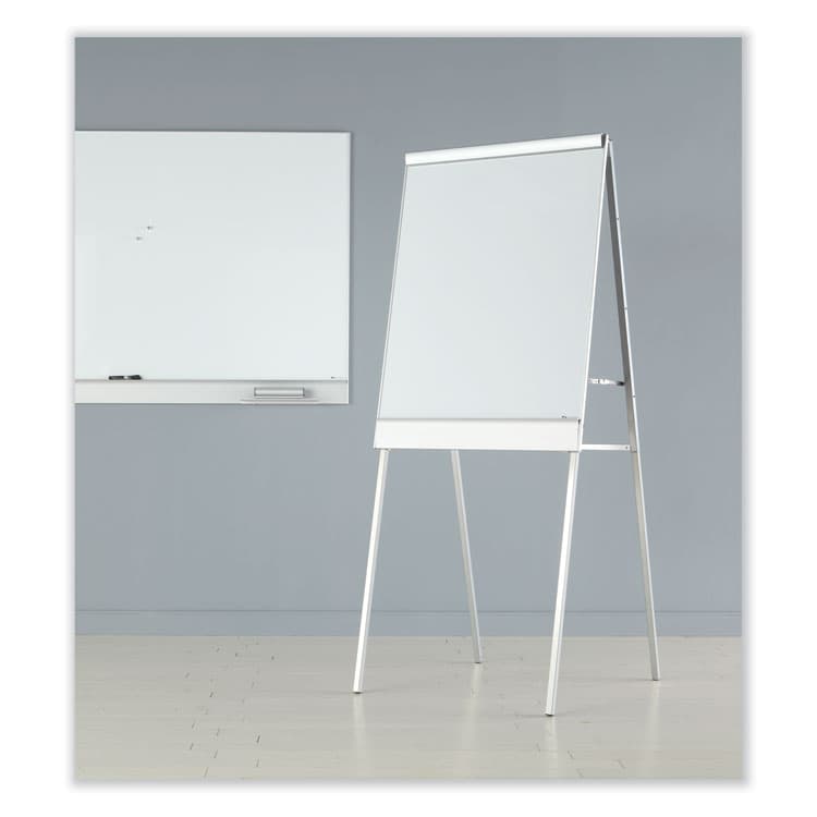 ICEBERG ENTERPRISES Polarity Height Adjustable Dry Erase Flipchart Easel, 30" x 38", White Surface, Silver Metal Frame (ICE30333) thumbnail 3