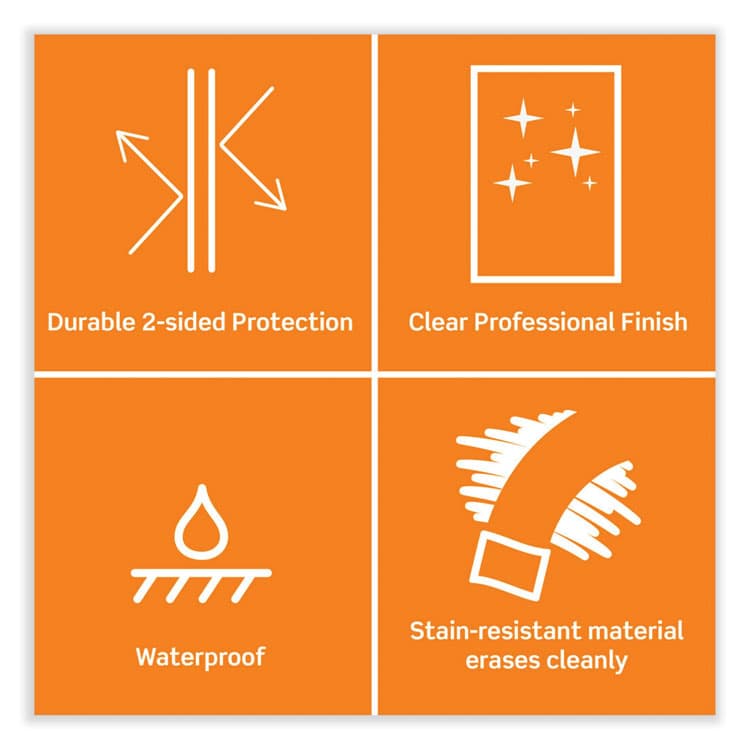 3M/COMMERCIAL TAPE DIV. Laminating Pouches, 3 mil, 8.9 x 11.4, Clear, 20/Pack (MMMTP385420DE) thumbnail 3