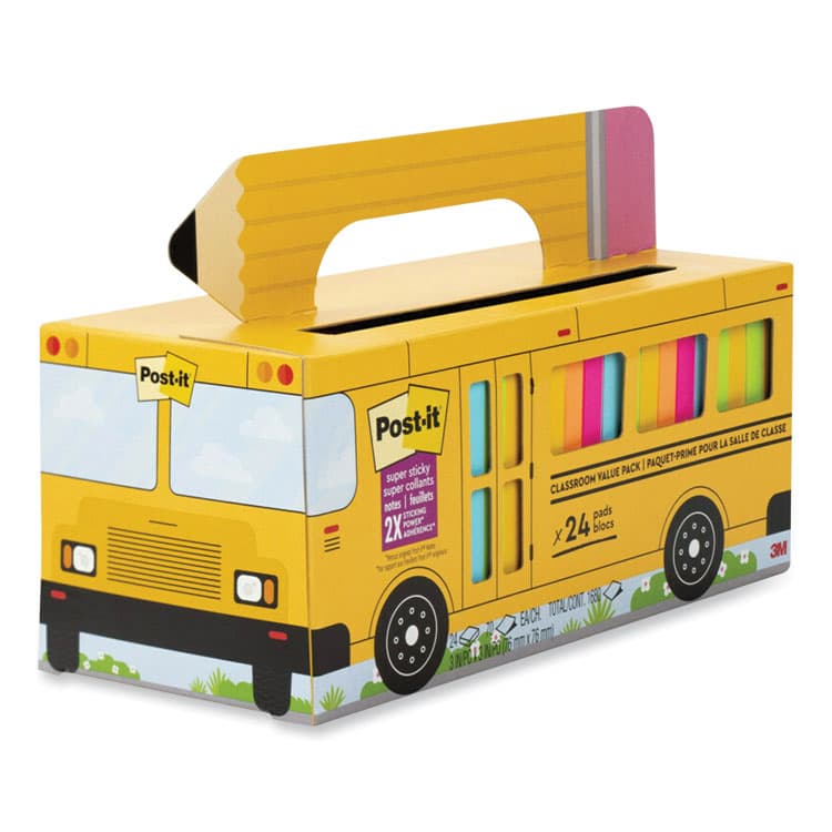 3M/COMMERCIAL TAPE DIV. Self-Stick Notes, 3" x 3", Assorted, 70 Sheets/Pad, 24 Pads/Pack (MMM65424SSBUS) thumbnail 2