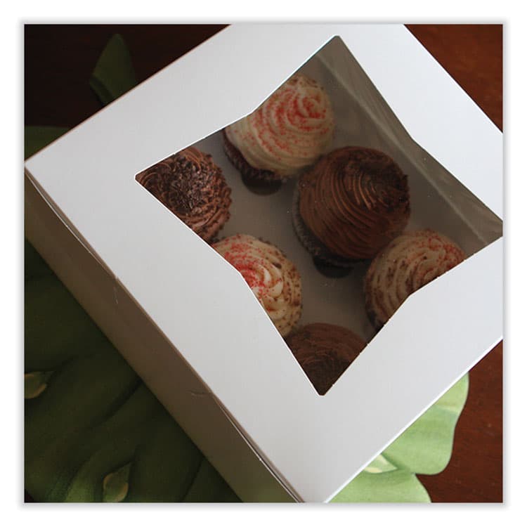 SOUTHERN CHAMPION TRAY Bakery Boxes, 9 x 9 x 4, White, Paper, 150/Carton (SCH24293) thumbnail 2