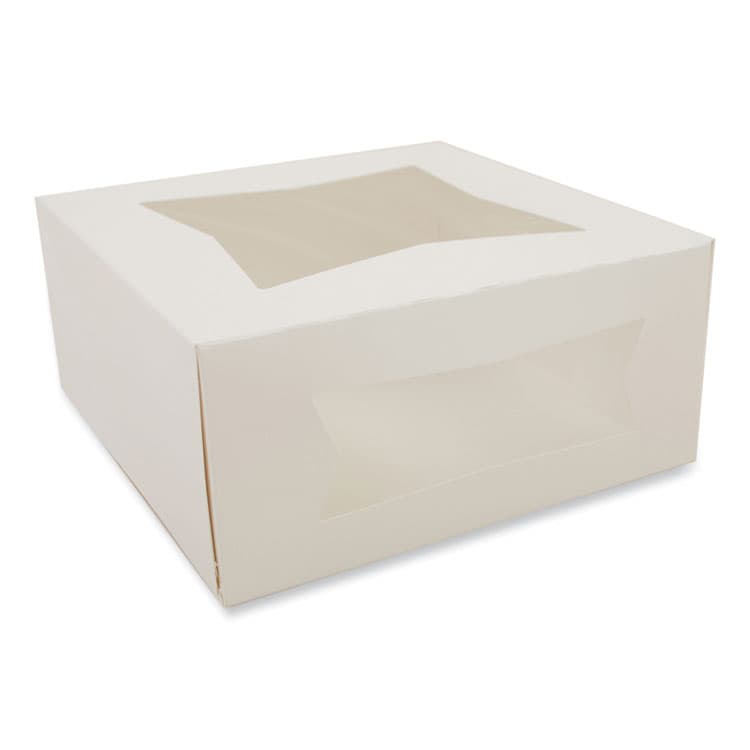 SOUTHERN CHAMPION TRAY Bakery Boxes, 9 x 9 x 4, White, Paper, 150/Carton (SCH24293)