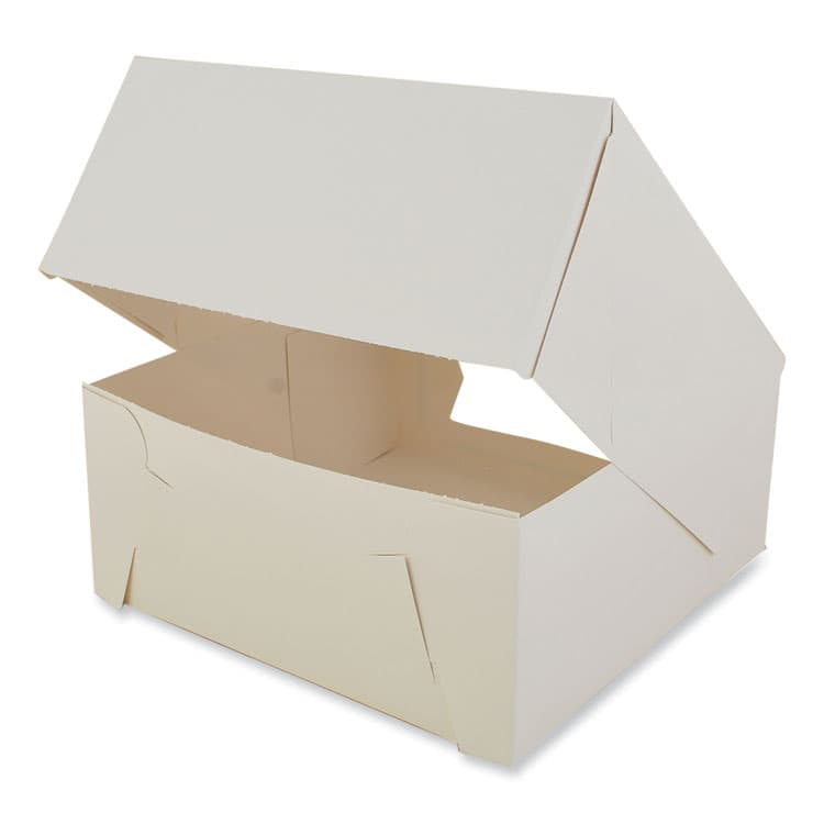 SOUTHERN CHAMPION TRAY Bakery Boxes, 9 x 9 x 4, White, Paper, 150/Carton (SCH24293) thumbnail 4