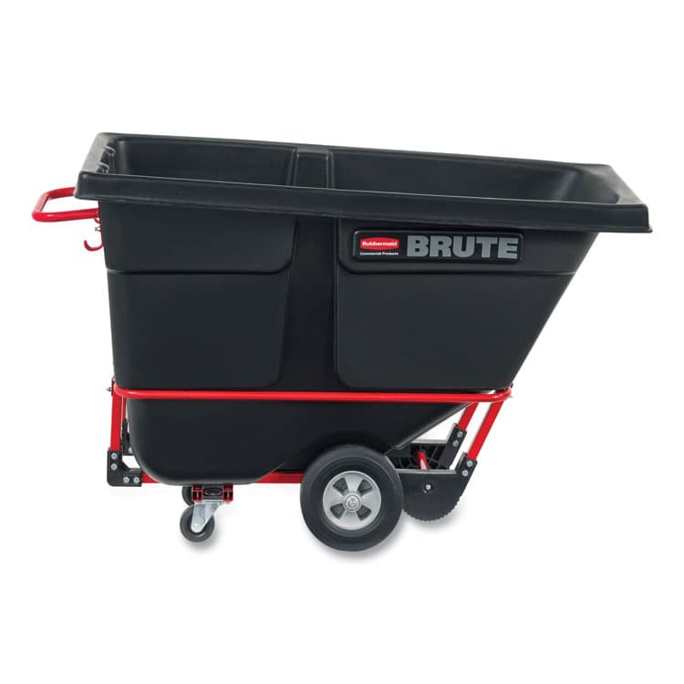 RUBBERMAID COMMERCIAL PROD. 0.5 cu yd BRUTE Rotomolded Tilt Truck, 850 lb Capacity, Black (RCP1305BLA)