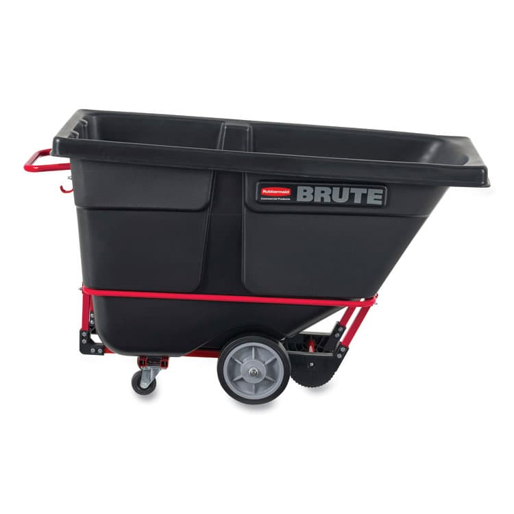 RUBBERMAID COMMERCIAL PROD. 1 cu yd BRUTE Rotomolded Tilt Truck, 1,250 lb Capacity, Black (RCP1315BLA)