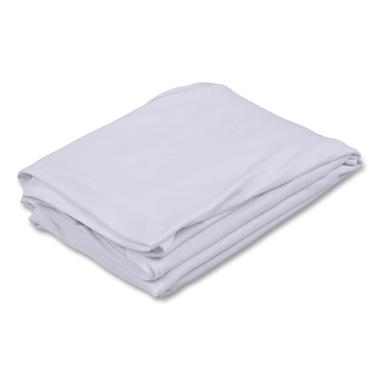 ICEBERG ENTERPRISES iGear Fabric Table Cover, Polyester/Spandex, 30" x 72", White (ICE16523) thumbnail 4