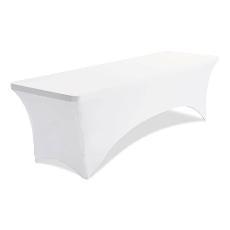 ICEBERG ENTERPRISES iGear Fabric Table Cover, Polyester/Spandex, 30" x 96", White (ICE16533) thumbnail 4