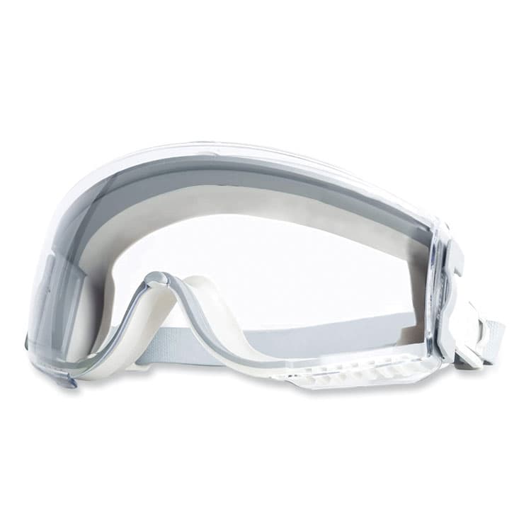 HONEYWELL ENVIRONMENTAL Stealth Safety Goggles, Clear HydroShield Anti-Fog/Anti-Scratch Lens, Clear/Gray Frame (UVXS3960HS)