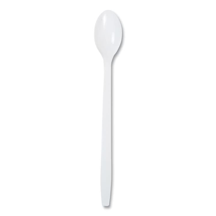 AMERCAREROYAL Polypropylene Cutlery, Soda Spoon, Plastic, 7.87", White, 1,000/Carton (RPPP2303W)