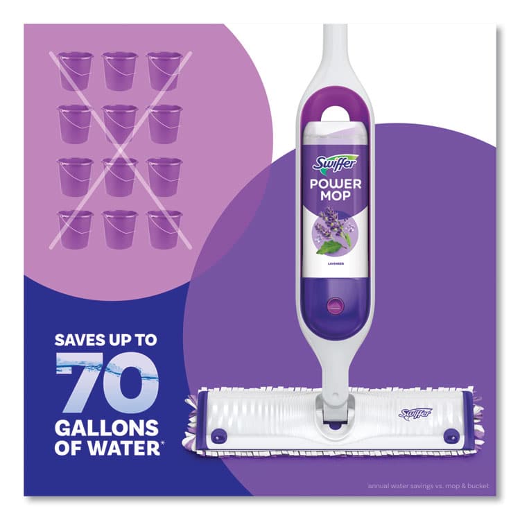 PROCTER & GAMBLE PowerMop Refill Cleaning Solution, Lavender Scent, 25.3 oz Refill Bottle, 6/Carton (PGC08421) thumbnail 4