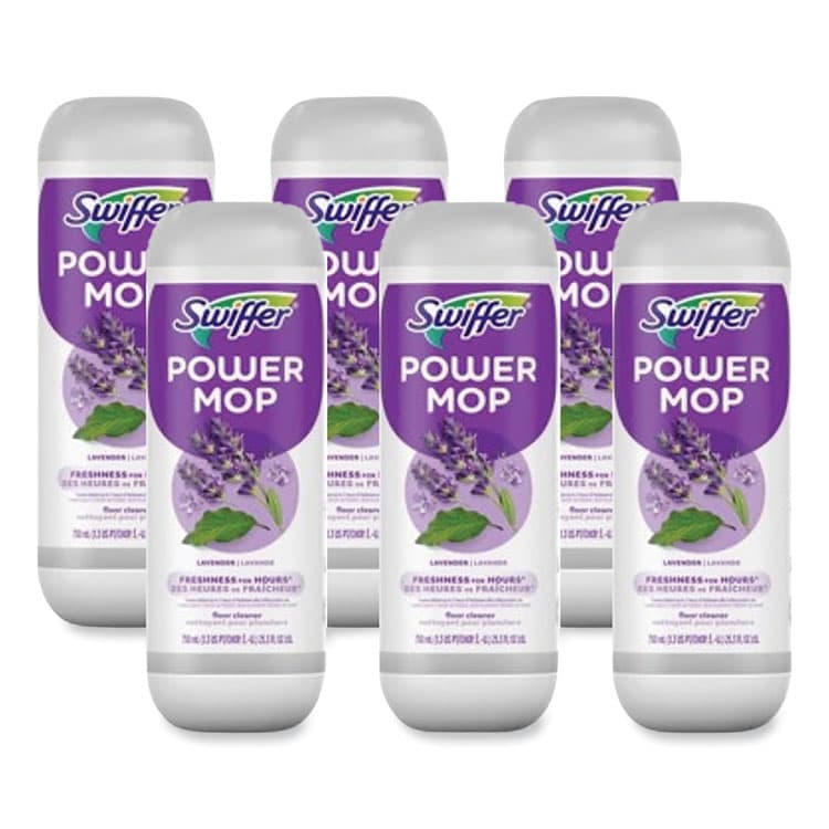 PROCTER & GAMBLE PowerMop Refill Cleaning Solution, Lavender Scent, 25.3 oz Refill Bottle, 6/Carton (PGC08421)
