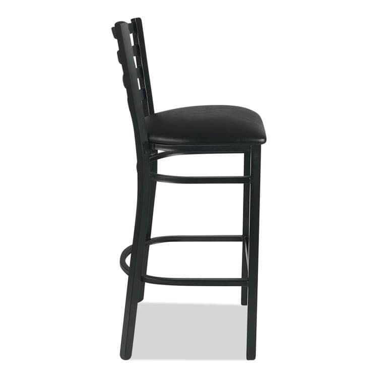 JMC FURNITURE White Horse Series Barstools, Supports Up to 300 lb, 29.5" Seat Height, Black Seat/Back, Black Frame (JMCWHBSBLK) thumbnail 3