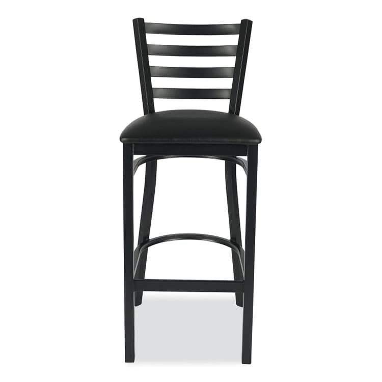 JMC FURNITURE White Horse Series Barstools, Supports Up to 300 lb, 29.5" Seat Height, Black Seat/Back, Black Frame (JMCWHBSBLK) thumbnail 4