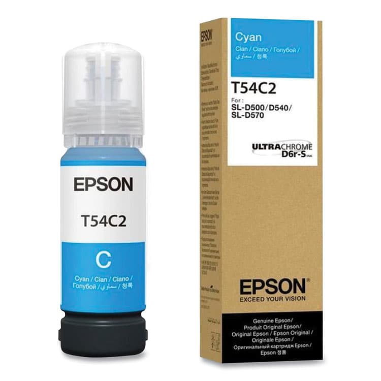 EPSON AMERICA, . T54C220 (T54C) UltraChrome Ink, 70 mL, Cyan (EPST54C220)
